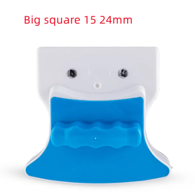 Blue shark-shaped tool with white top on a white background, labeled 'Big square 15 24mm'.