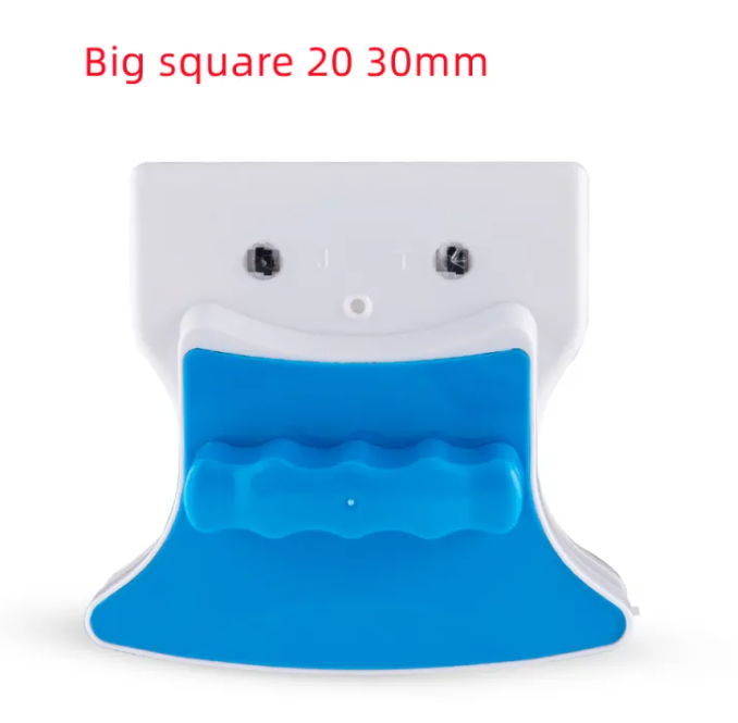 Shark-shaped toy with blue mouth and white top, labeled 'Big square 20 30mm'.